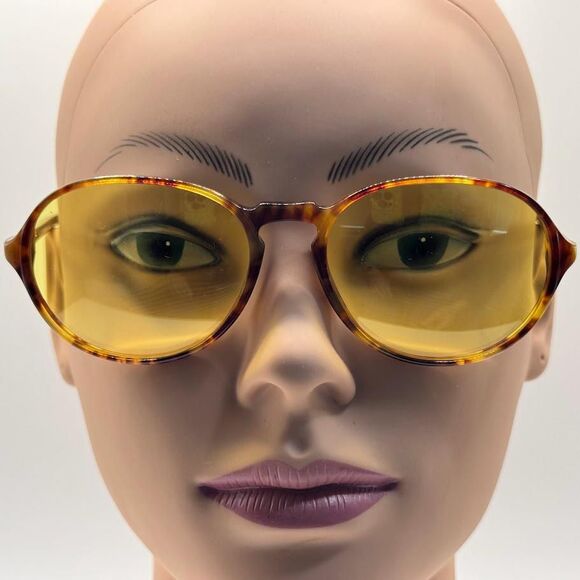 Vintage Ralph Lauren 523 Eyeglasses | Tortoise Frames | New Yellow Lenses 1980s main image 16